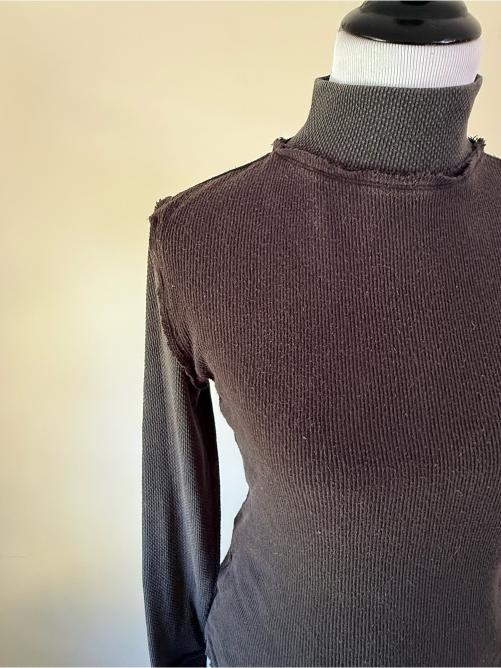 We The Free Dark Gray Long-Sleeve Mock Neck Top - Picture 4 of 6